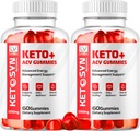 LIVORKA (2 packs) Ketosyn ACV Gummies, Keto Syn Gummies, Ketosyn Keto Plus ACV Gummies, Ketosyn Keto ACV Gummies, Keto Syn ACV Gummies 1050 MG, Keto ACV Gummies Ketosyn, 120 Gummies pendant 2 mois