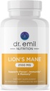 DR. EMIL NUTRIITION 2100mg Capsules de complément de la Mane des Lions organiques - Focus, Clarté mentale et Cognition - Supplément de la Mane des Lions Nootropiques avec la Mane des Lions organiques