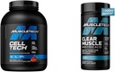 MuscleTech Cell-Tech Creatine Powder & Clear Muscle HMB Suppléments, Muscle Builder & Recovery Drink for Men & Women, 6 livres Poudre & 42 Softgels
