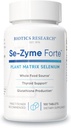 Recherche en biotique Se-Zyme ForteMC– Source de sélénium d'aliments entiers, fonction Thyroïde Gland, production d'ADN, santé cognitive, antioxydant potentiel, 100 comprimés
