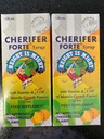 CHERIFER Forte Syrup w/Taurine & Double Chlorella Growth Factor + Zinc 120ml (Pack of 2 Bottles)