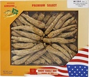 La racine de ginseng cultivée du Wisconsin américain sélectionnée à la main est entière (8OZ=227g/Box)