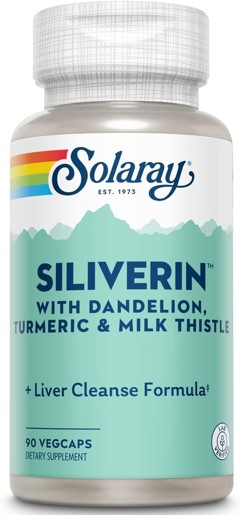 Solaray Siliverin, Veg Cap (Btl-Plastique) 140mg.90ct