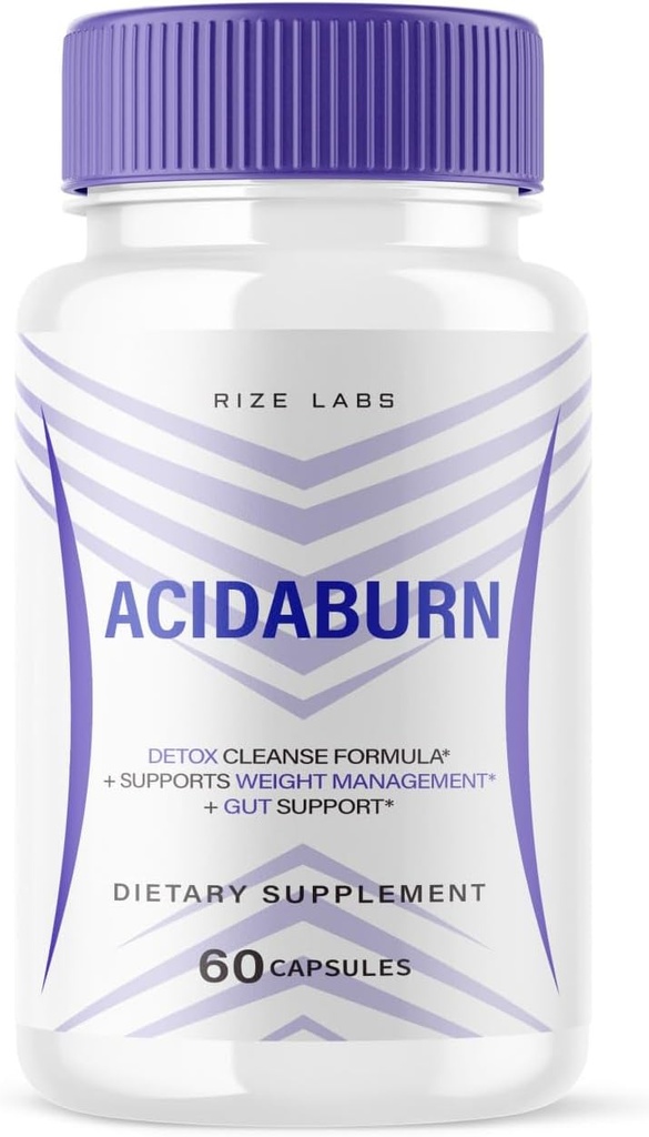 ize labs Acidaburn Capsules, pilule avancée pour une perte de poids saine, mode de vie actif pour une meilleure vie, formule de force maximale (60 capsules)