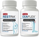 N-Labs Joint Support & Sleep Aid Combo – ExaFlex avec Boswellia Extract et Bromelain pour Joint Support + Restria avec Lanconone Herbal Blend et formule de sommeil pour la relaxation nocturne