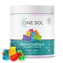 Un seul Sol pré-entraînement pour les femmes, pompe et focus améliorés, pas de jitters ou de crash, ingrédients naturels, 100% végétalien, sans gluten et sans soja, (Ours gras)
