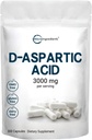 Micro-ingrédients Acid D-Aspartic 3000mg par portion, 300 Capsules