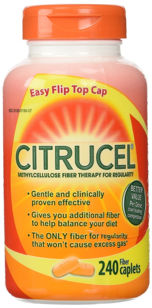Thérapie Citrucel Fibre pour Régulière 500 mg - 240 Caplets