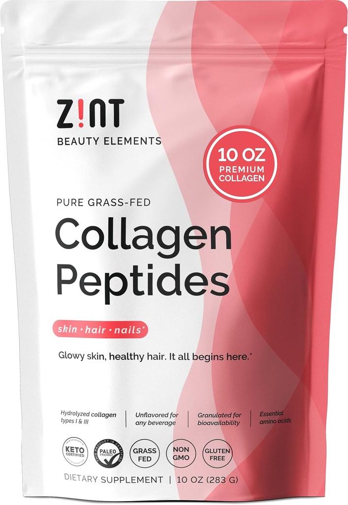 Z!NT Sac à hydrolysat de collagène, 10 Oz