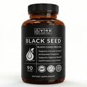 Capsules d'huile de graines noires - Nigella Sativa - Supplément de soutien immunitaire Gels mous - Pilules de cumin noir véticulant sous pression froide - 500 Milligrammes fabriqués aux États-Unis