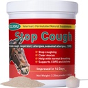 Stop Cough Horse Suppléments Poudre, Supports Chevaux avec Toux stable, Allergies respiratoires, Allergies saisonnières gratuites, MPOC, 2,2 lbs, 70 jours d'approvisionnement