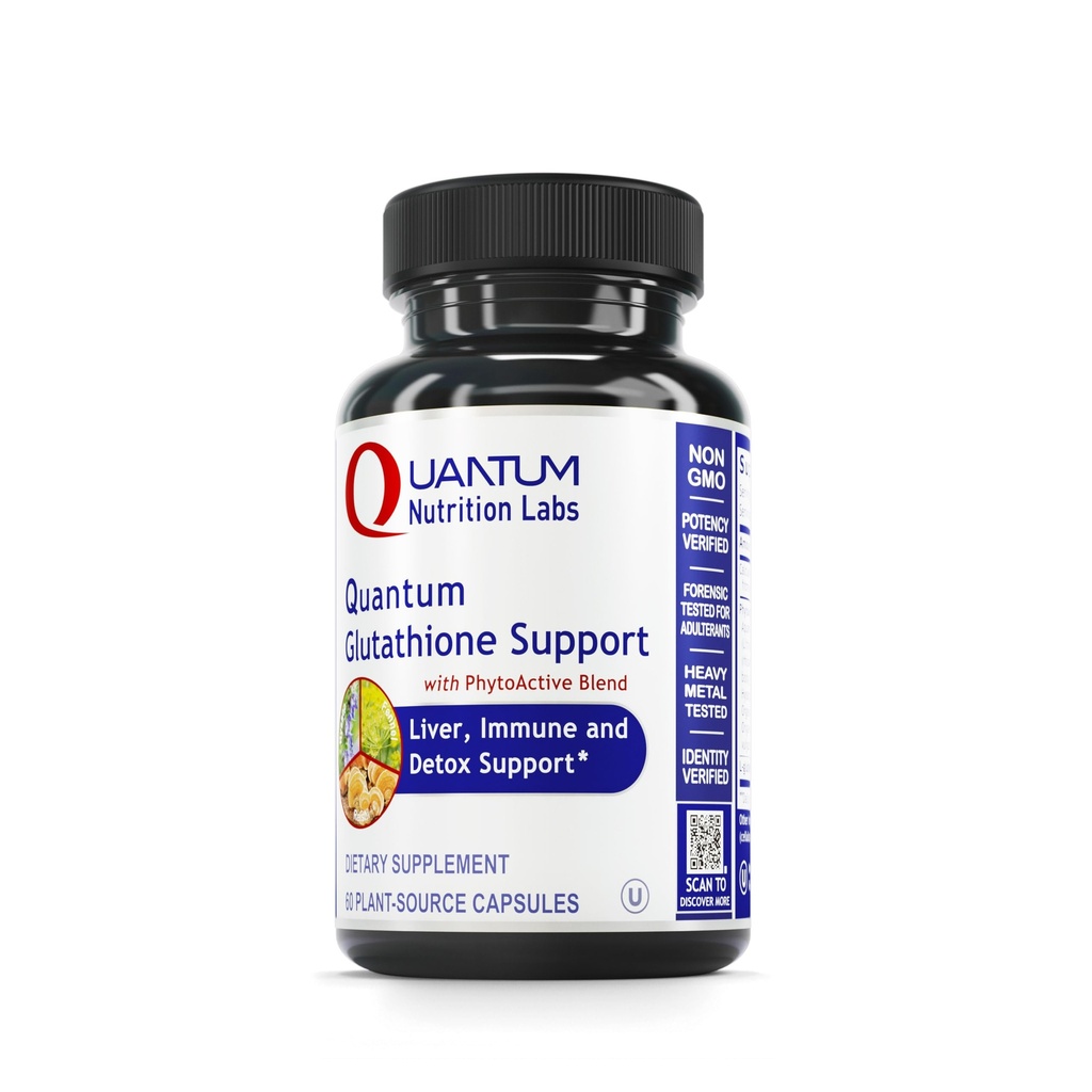 QNL Soutien au glutathion - Capsules de glutathion pour adultes - Supplément de soutien biologique antioxydant, foie et immunitaire - Soutien à la santé des yeux - 60 Capsules d'origine végétale