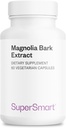 Supersmart - Extrait d'écorce de Magnolia (Max Strength) 300mg par jour - 90% Honokiol & Magnolol - Supplément d'écorce de Magnolia