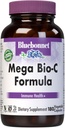 Bluebonnet Nutrition Mega Bio-C formule Capsules végétales, vitamine C à haute puissance buvée, pour la santé immunitaire, sans soja, sans gluten, sans OGM, sans casher, sans lait, végétalien, 180 Compte