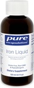 Encapsulations pures liquide de fer Le supplément hypoallergénique soutient l'hémoglobine et la fonction myoglobine 4,1 fl. oz.