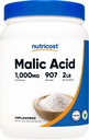 Poudre d'acide nutricost Malic 2 LBS - sans gluten, non-OGM