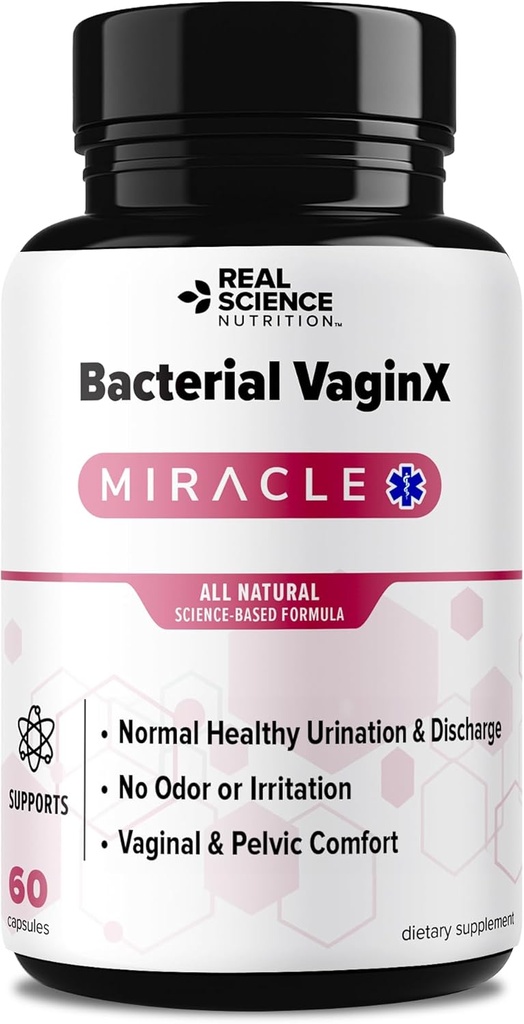 Offres Miracle VaginX Bactérial - oxyde nitrique amélioré formulé pour la santé vaginale des femmes et le pH complexe d'équilibre, le traitement BV naturel et l'infection de levure, 60 capsules