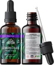 Teinture de citronnelle, extrait de citronnelle biologique (Cymbopogon Citratus) Supplément à base de plantes, non OGM dans la glycérine végétale biologique pressée à froid, 700 mg, 2 oz (60 ml)