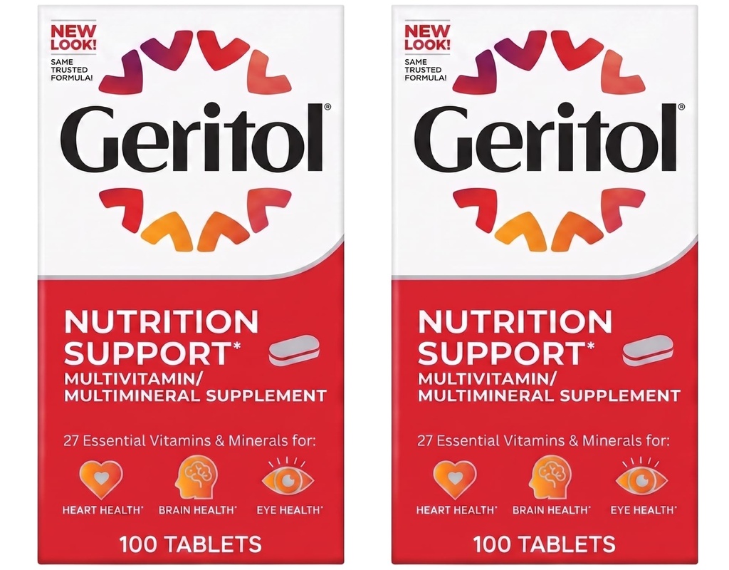Geritol Multivitamin Tablets 100 TB - (Pack of 2)