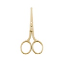 LIVINGO Ciseaux de cheveux professionnels, Conseil arrondi en acier inoxydable multi-usages Lame droite, Sourcils de barbe à cheveux faciaux Ear Trimming Beauty Grooming Outil pour les hommes et les femmes, 3.5.