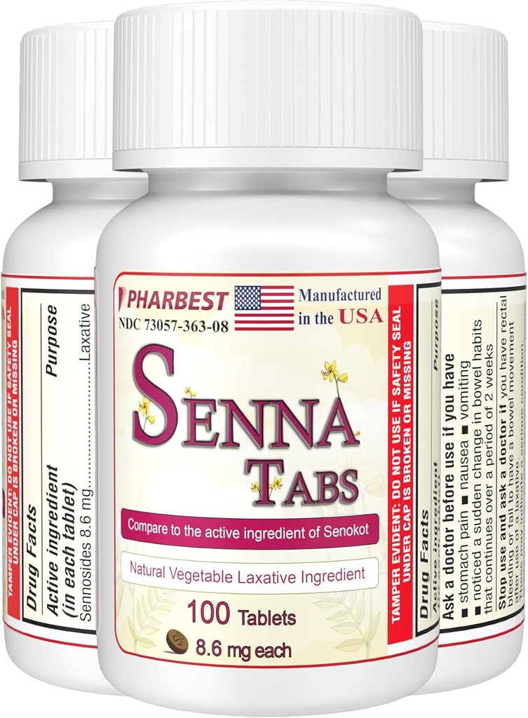 Comprimés de Senna 100 Ct.