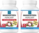 Freeze Dried Mangosteen Pericarp Capsules 2PK, 1.5 Grams per Serving, 90 Veggie Capsules per Bottle, Xanthone Rich