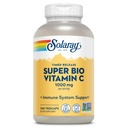 SOLARAY Vitamine C tamponnée Super Bio 1000mg, Vitamine C à libération échelonnée avec bioflavonoïdes, Supplément de soutien immunitaire - Haute absorption, Vegan, Garantie 60 jours, 180 portions, 360 VegCaps 180