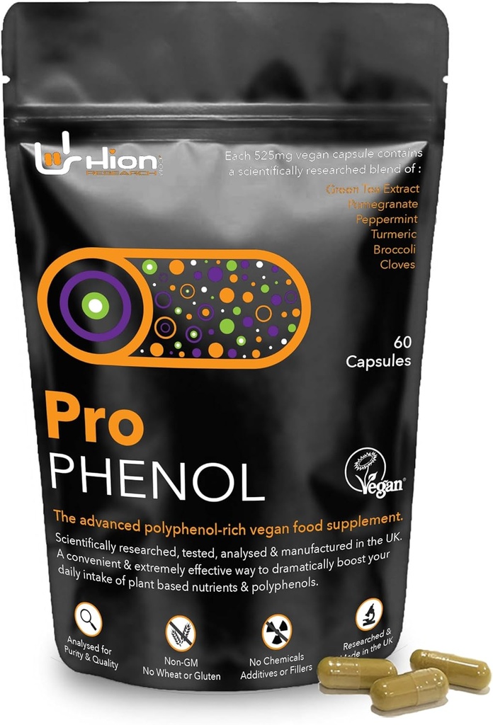 Pro Phénol - 60 Capsules: 1 mois d'approvisionnement - Europe: 1 Polyphénol-Rich, complément alimentaire 100% végétalien