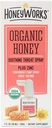 HoneyWorks Adult Throat Spray for Sore Throat Relief, 1 Oz, Soothing Non-GMO USDA Organic Dark Honey + Zinc, Fast-Acting Relief, Ages 12 Years+