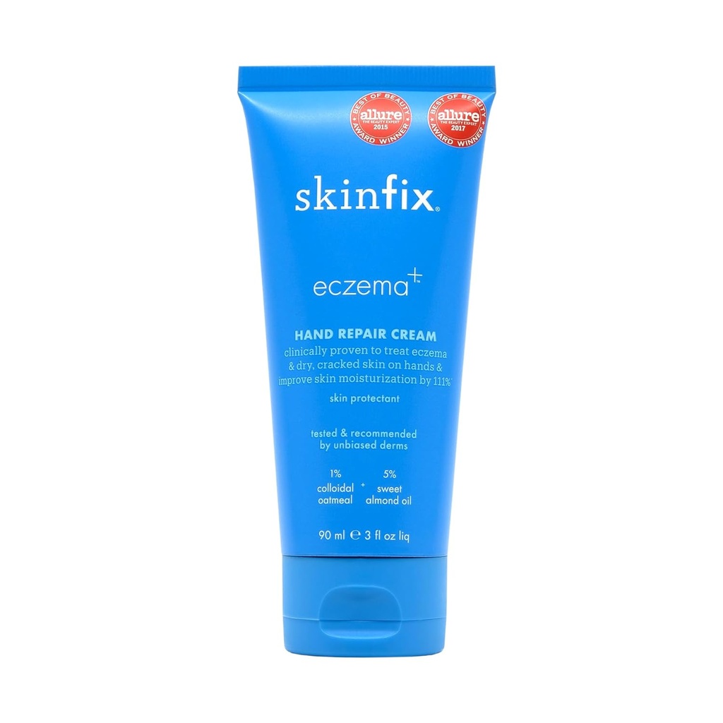 Crème de réparation des mains hydratantes Eczema+ Skinfix: Pour s'attaquer à l'eczéma & sec, craqué, peau sensible, 3 FL Oz