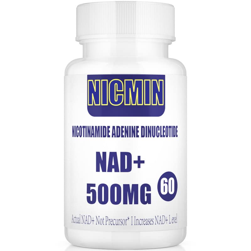 NAD liposomique+ Supplément 800mg avec TMG 300mg, Supplément NAD+ réel d'absorption maximale (pas un précurseur pour l'énergie cellulaire, le vieillissement en santé et la réparation musculaire 60 Capsules