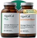 ALGAECAL Bone Builder Pack - Supplément de calcium et strontium à base de plantes - Calcium organique 750mg avec vitamine D3 1600 UI, vitamine K2, magnésium, 16 nutriments pour la santé et la densité des os (1-Mois)