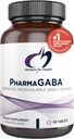 Designs for Health Chewable GABA - 200mg PharmaGABA Chewables, fermenté + Biodisponible supplément GABA pour soutenir le calme - Non-OGM + sans gluten (60 comprimés)
