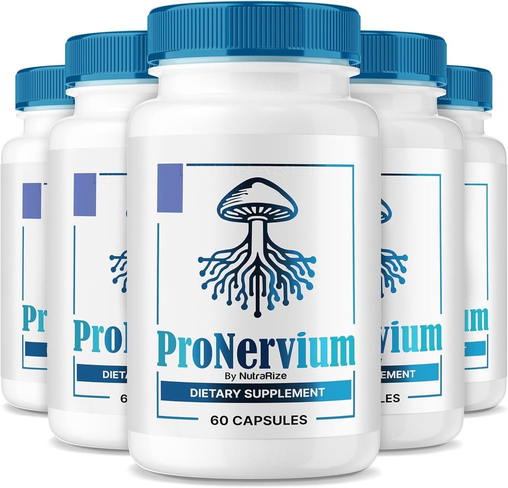 (5 Pack) ProNervium - ProNervium Advanced Nerve Health Supplement, ProNervium Nerve Support Dietary Pills, Formule tout naturel pour un mode de vie dynamique, Pro Nervium Pastillas Reviews (300 Capsules)