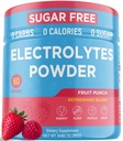 Keto Vitals Poudre d'électrolytes Keto-Friendly Electrolytes avec Potassium, Magnésium, Sodium, Calcium