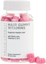 Vitamines capillaires Gommies - Biotin 5000 mcg avec vitamine E, C & Zinc, Vitamines de croissance capillaire pour les femmes et les hommes - Supplément plus fort, beau cheveux, peau et ongles, sans OGM et sans gluten - 60 ours gommy