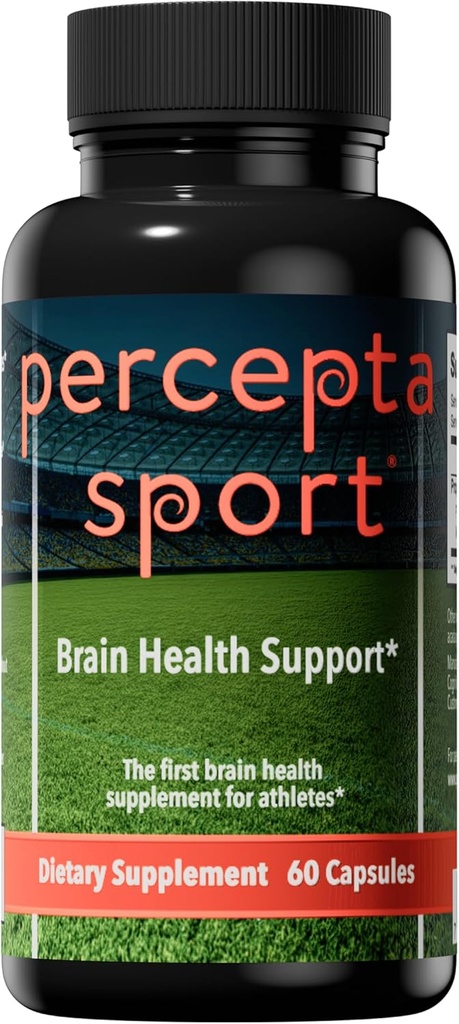 Supplément Cerveau de Percepta Sport pour les athlètes - Supplément naturel à base végétale pour la santé du cerveau - Améliore la performance, la concentration et l'énergie - 30 jours