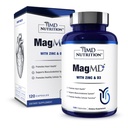 1MD Nutrition MagMD Plus - Magnésium avec Zinc et D3-D favorise la santé cardiaque, soutient la force osseuse et musculaire, et le système immunitaire du sida - 120 Ct