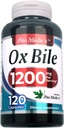 Labo - Sels de bile, Bile d'oxygène, 1200 mg par portion, 120 capsules- Supplément en enzymes digestives, Supplément de bile d'oxygène.