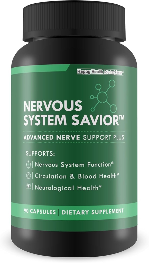 Sauveur du système nerveux - Support Nerve avancé - Notre meilleur supplément de support Nerve - Supplément Nerve Sauveur naturel pour aider à sauver votre santé Nerve - Suppléments de support Nerve votre Sauveur Nerves