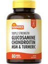 Sundance Glucosamine Chondroïtine avec MSM et Turmeric. 80 Caplets.
