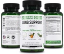 Complexe de soutien pulmonaire vert sibérien 60 capsules - Supplément de formule traditionnelle riche en Quercetin, Citrus Bioflavonoïdes, Pine Bark