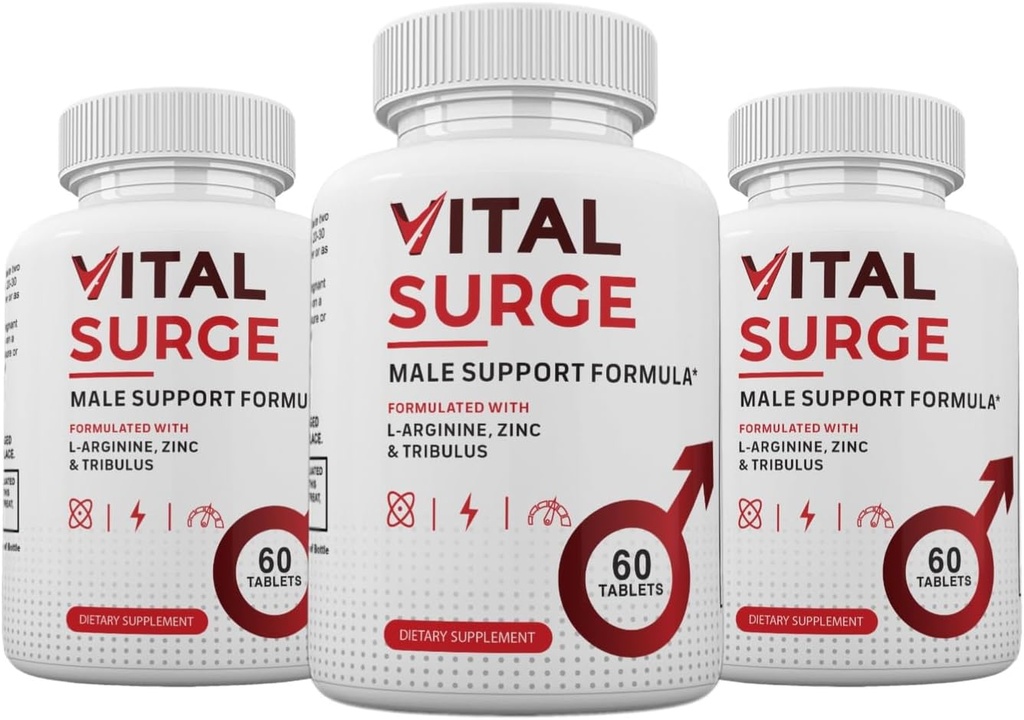 Zonata (3 Pack) Pilules de Surge Vital, Supplément de Surge Vital Homme Formule avancée, 180 Compte