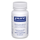 Resvératrol pur encapsulations - Santé cardiovasculaire, cellulaire et mémoire* - 40 mg Trans-Resvératrol - Supplément antioxydants - Sans gluten et sans OGM - 60 capsules