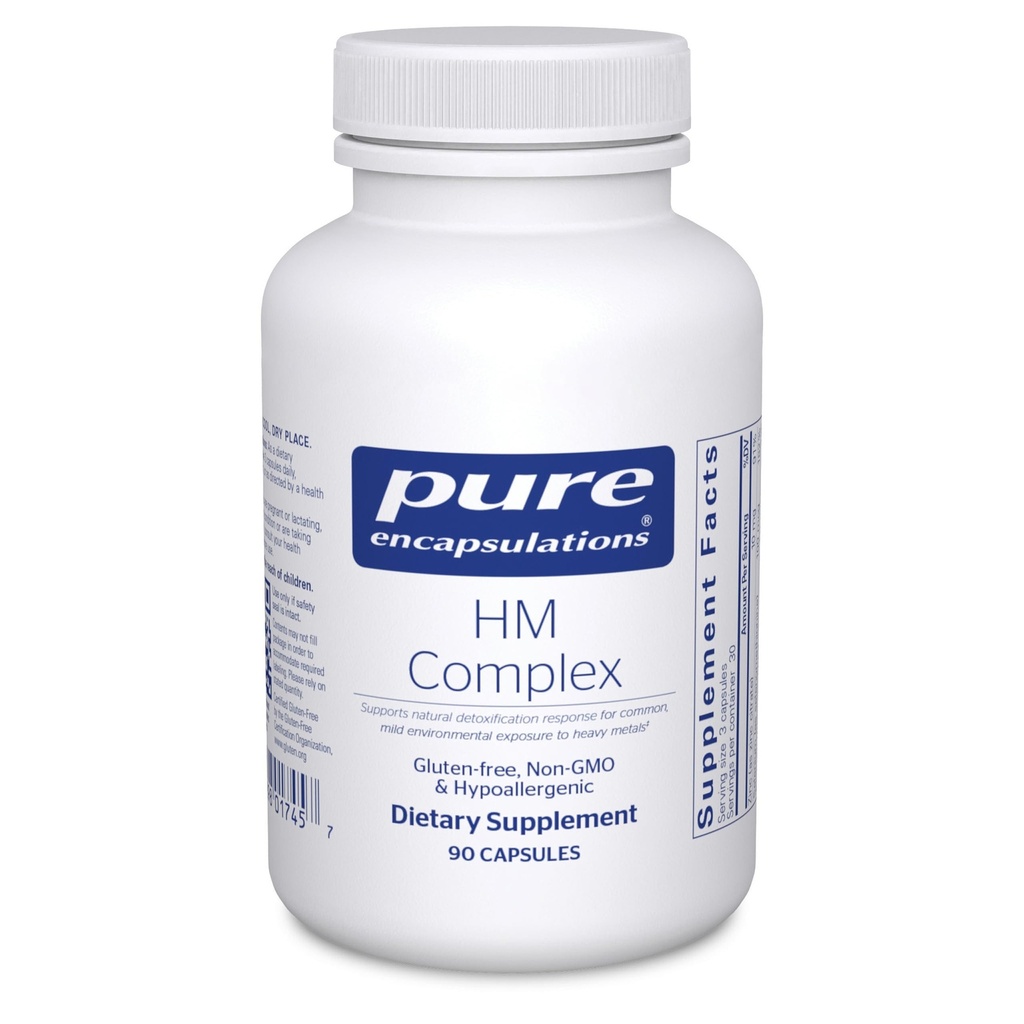Encapsulations pures Complexe HM Soutien au processus de désintoxication naturelle du corps*