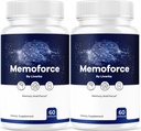 (2 Pack) Supplément Cerveau de Mémoforce - Pills de Formule Premium de Mémoforce officielle, Supplément Cerveau de Mémo force de soutien avancé pour le mieux-être et la santé globale, Avis de Mémoforce, 120 Capsules pendant 2 mois