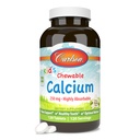 Carlson - Kid's Chewable Calcium, 250 mg, Très Absorbable, Soutien aux os et aux dents, Bien-être optimal, Saveur de vanille naturelle, 120 comprimés