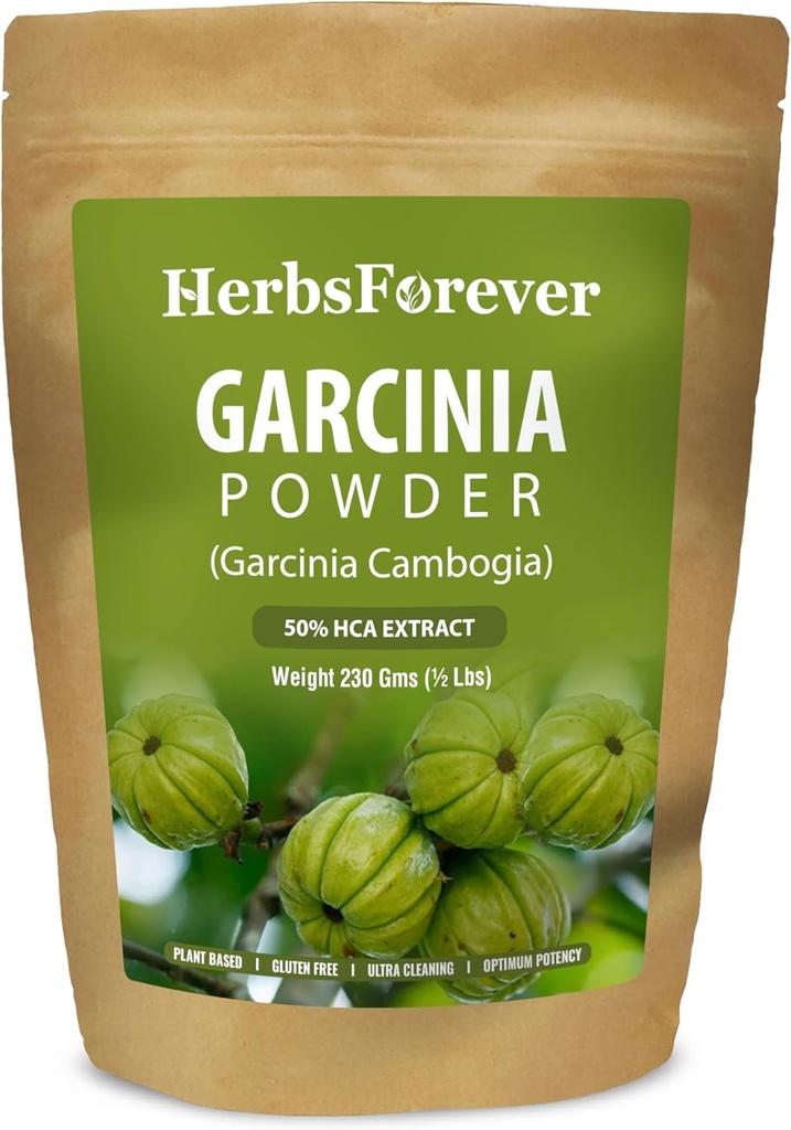 Herbsforever Garcinia Cambogia Powder Support Corps actif et énergétique 230 GMS