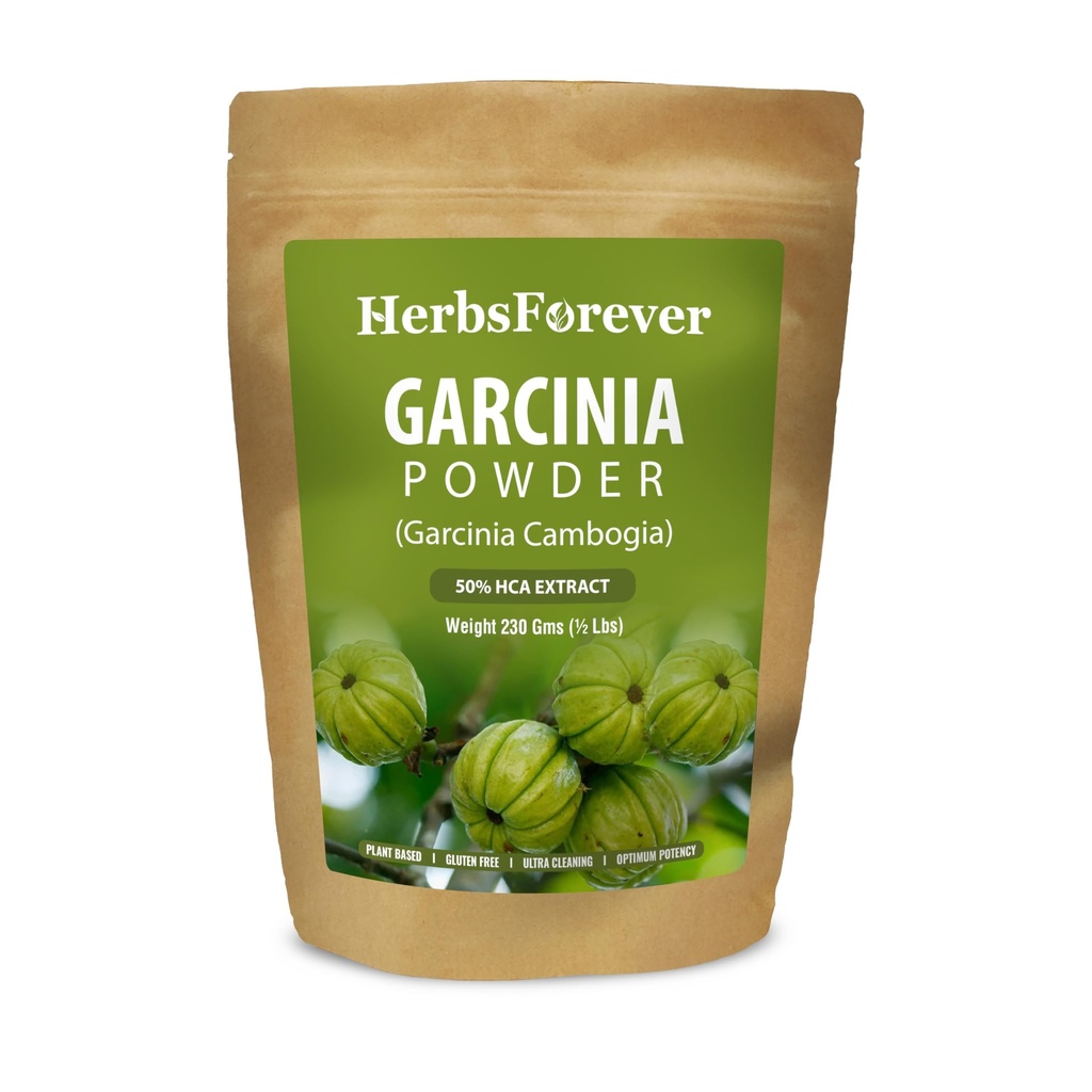 Herbsforever Garcinia Cambogia Powder Support Corps actif et énergétique 230 GMS