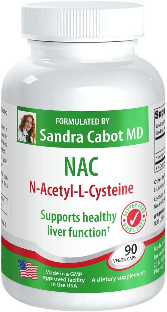 Liverdoctor NAC 600 mg Capsules - N acétyl Cysteine 600 mg (90 Capsules)